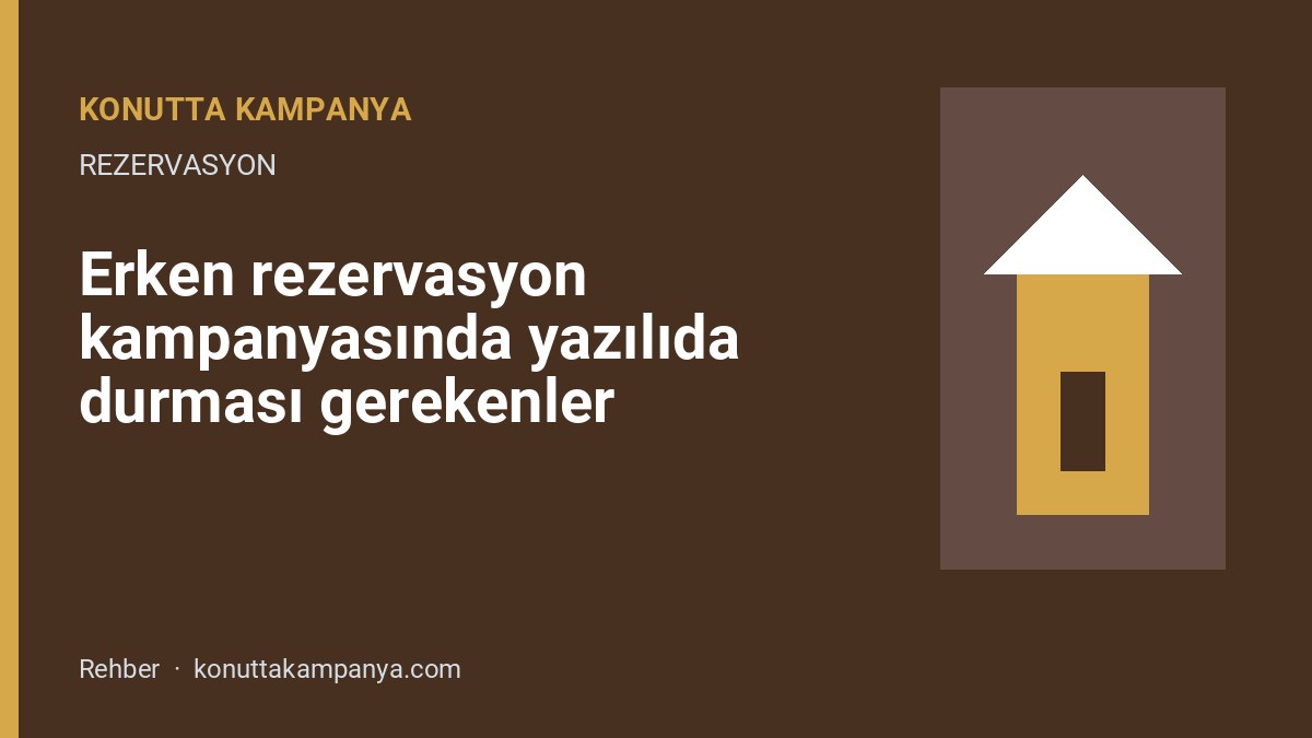 Erken rezervasyon kampanyasında yazılı şartların okunduğu görsel